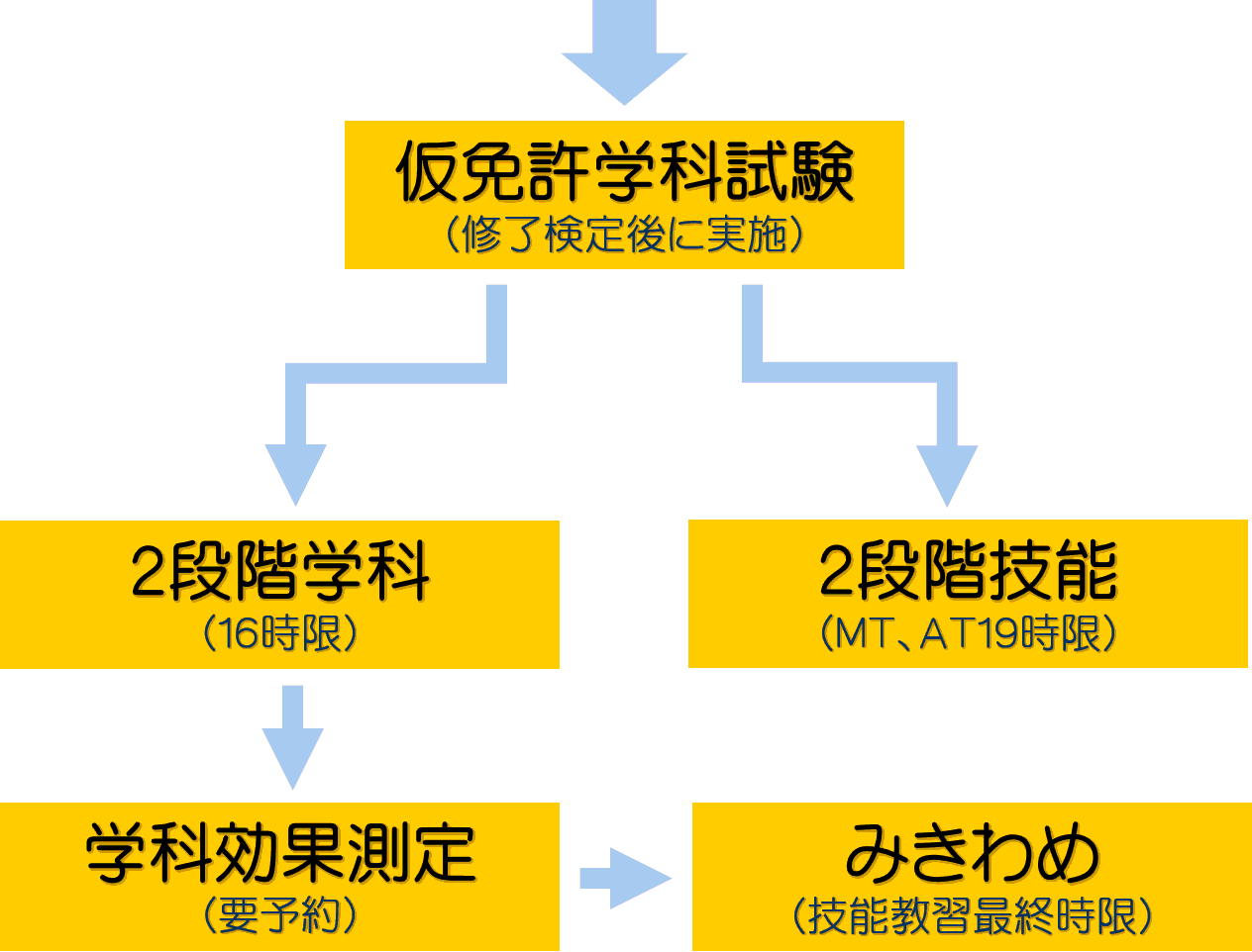 免許取得までの流れ